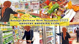 BELANJA BULANAN STOK BULAN NOVEMBER 2023 3 ORANG ANGGOTA KELUARGA BUDGET DIBAWAH Rp. 1 JUTA  