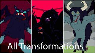 All times Marceline shapeshifts or transforms in Adventure Time