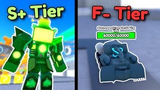 I Ranked Every Spawner Tower In Toilet Tower Defense