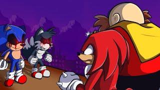 Sonic.exe The Spirits of Hell Round 1 - Knuckles and Eggman DUO Ending and Extras #7 Revisit