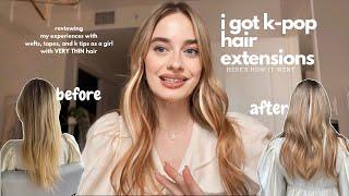 I found the best hair extensions for thin hair  k-pop extensions ˖ ࣪⭑ VLOG