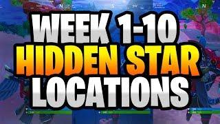 ALL Fortnite Season 6 Secret Battle Star Locations Week 1 to 10 - ALL Season 6 Hidden Stars