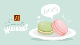 HOW TO DRAW YUMMY MACARONS IN ADOBE ILLUSTRATOR