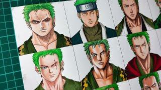 Drawing Zoro In Different Anime Manga Styles  One Piece