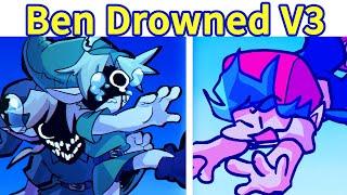 Friday Night Funkin Ben Drowned V3 Terrible Fate - Funkin Drowned FULL HORROR FNF ModHARD