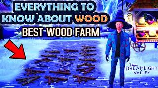 DISNEY Dreamlight Valley. Best Way to Get Wood. BEST Wood Farm Infinite Wood Supply.