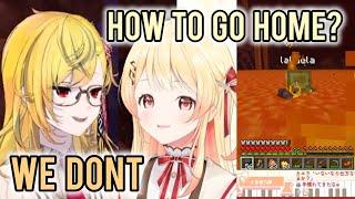 Kanade and Kaela No Way Home Adventure Minecraft Collab funny moments part 2  Hololive ENG SUB