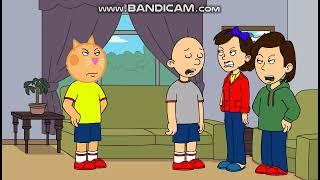 Classic Caillou Turns Caillou Into A Cat and Gets Grounded