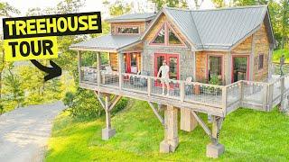 RUSTIC CUSTOM-MADE TINY HOME TREEHOUSE w Mountain Views Full Tour