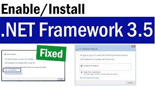 How To Enable .NET Framework 3.5 In Windows 1011  How To Download and Install .NET Framework 3.5