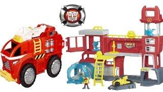 Transformers Rescue Bots Giant Playsets Griffin Rock Firehouse Headquarters Mobile Headquarters Tr