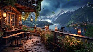 Cozy Spring Jazz Music for Relaxing  Springtime Mountain Coffee Shop Ambience