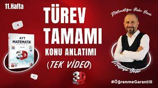 Türev Konu Anlatımı  Tek Video  3D Kamp 11.Hafta  PDF #öğrenmegarantili