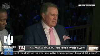 Malik Nabers drafted by the Giants at No 6 REACTION  Pat McAfee Draft Spectacular