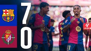 FC BARCELONA 7 vs 0 VALLADOLID  LA LIGA 202425 MD04