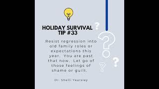 Holiday survival tip #33  #dr #family  #therapy #mentalhealth #youtubeshorts