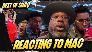 SHAQ REACTS TO EVERY MAC MCCLUNG DUNK  BEST OF SHAQ CAM