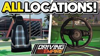 *ALL* Build a CAR *PORSCHE* EVENT LOCATIONS in Driving Empire  Porsche Event PART TWO