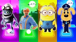 Crazy Frog - Blippi - Minions - Sheriff Labrador - Tiles Hop EDM Rush