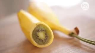 How to make a banana with a kiwi flavor inside.
