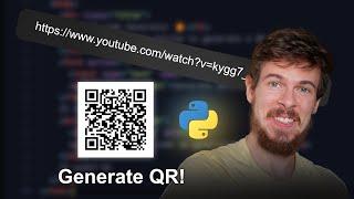 Python Project That Generates QR Codes  - Super Simple TUTORIAL