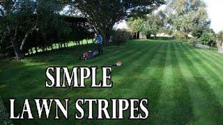 Simple lawn stripes