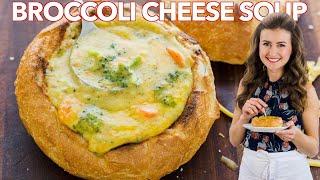 Easy BROCCOLI CHEESE SOUP Recipe  PANERA Broccoli cheddar soup copycat