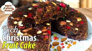 Rich Christmas Fruit Cake - No Egg No Oven No Alcohol - Christmas Cake RecipeEasy Fruit Cake Recipe