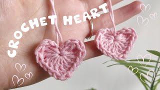 CROCHET HEART DECORATION - Valentines gift super easy 2 minute make for beginners
