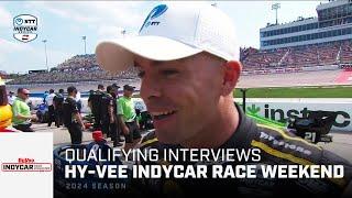 Drivers Post-Qualifying Reaction  2024 Hy-Vee INDYCAR Race Weekend  INDYCAR