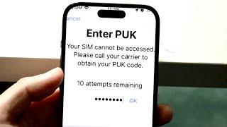 How To FIX Locked Sim Card Enter PUK Code Screen 2022