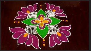 sravanmaasam rangoli design  Friday rangoli 