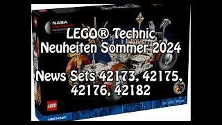 LEGO Technic-Neuheiten Sommer 2024 u.a. Mond-Rover Porsche ... Sets 42173 42175 42176 42182