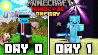 I Survived ONE Day in Minecraft Hardcore...