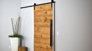 How I Made My Sliding Barn Door  Rustic Modern