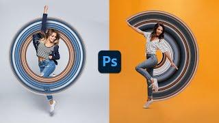 How to Create Circular Pixel Stretch Effect in Photoshop