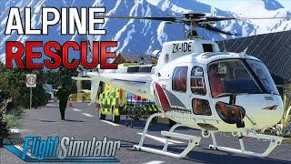 CowanSim H125  Alpine Lodge HEMS mission  Stunning Helicopter  Microsoft Flight Simulator