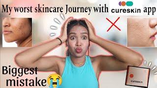 My worst skincare journey with CURESKIN app  #cureskin #cureskinapp #cureskinreview