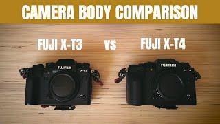 Fujifilm X-T4 vs X-T3  Camera BODY Comparison 