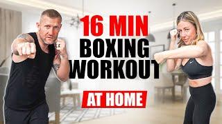 16 Minute Boxing Workout at Home  No Equipment Needed