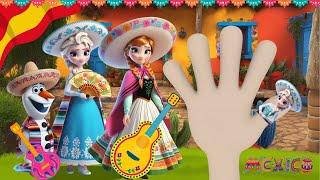 Elsa Frozen SPANISH Finger Family Nursery Rhymes & Kids Songs