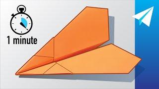 FLIES OVER 100 FEET How to Make an EASY Paper Airplane in 1 Minute 60 Seconds