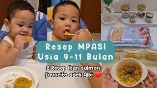 RESEP MPASI 9-11 BULAN I MPASI IKAN SALMON I FINGERFOOD I MPASI ANTI GTM