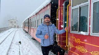Shimla-Kalka Toy Train Journey in Heavy Snowfall 