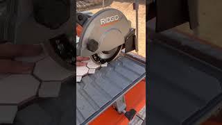 Cutting Tile With our Ridgid Tile Saw
