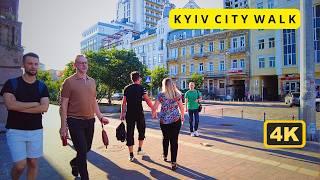 UKRAINE. KYIVs VIBRANT LIFE CAPTURED IN 4K. Walking Tour