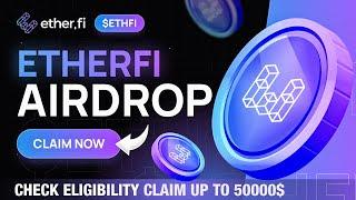 Crypto Airdrop  Up To 50000$ ETHFI Staking Airdrop