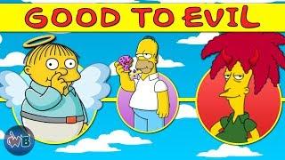 The Simpsons Characters Good to Evil