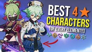 Best 4 STAR Character of EVERY Element YOU NEED  Genshin Impact