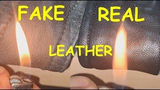 Real vs fake Leather. How to spot faux Leather jacket material